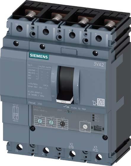 Actual product image Siemens Circuit breaker ICU=85kA IN=250A 3VA2225-