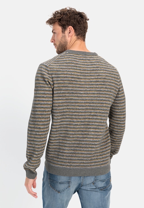 Actual product image Camel Active Mouline knitted jumper in a striped pattern (6XL)