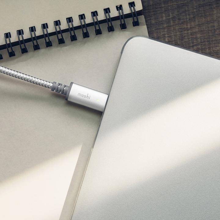 Actual product image Moshi 99MO084245 USB Cable 2 m 2.0 USB C Silver (2 m, USB 2.0)