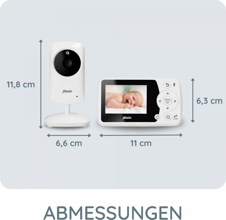 Produktbild Alecto Babyüberwachungsgerät mit Kamera (Babyphone mit Kamera, 300 m)