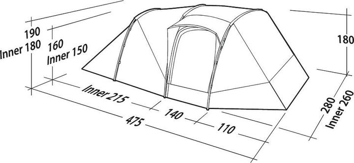 Produktbild Robens Double Dreamer 5 (Tunnelzelt, 14 kg, 5 Personen)