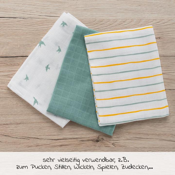 Produktbild La Loona LaLoona Mullwindeln & Mulltücher Mullwindeln / Mulltücher / Spucktücher OEKO-TEX® 5er (70 cm, 70 cm)