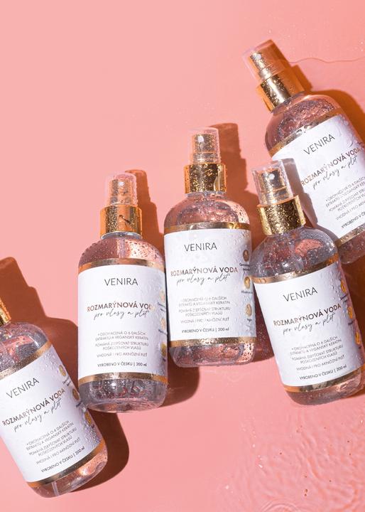Image du produit Venira Eau de Romarin 200 Ml - Un produit de soin rafraîchissant pour les cheveux et le corps (200 ml)