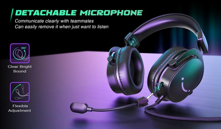 Produktbild Fifine H9 black 3.5MM + USB dual connector headphone for gaming, streaming, recording (Kabelgebunden)