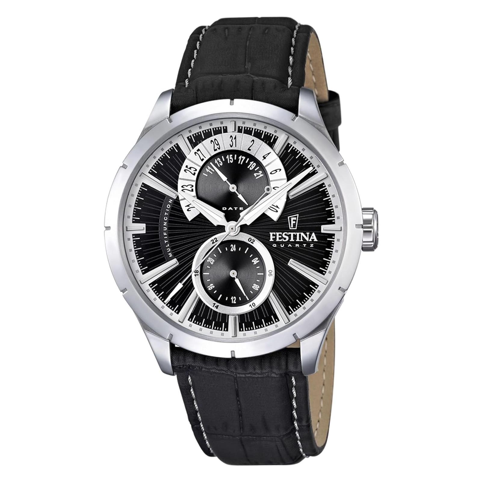 Festina, Armbanduhr, Multifunction Retro 16573/3 (M), Silber, (Chronograph, 46 mm)