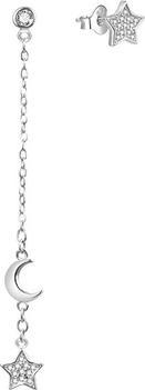 Immagine prodotto Agato - Asymmetric silver earrings with zircons AGT-E050PW