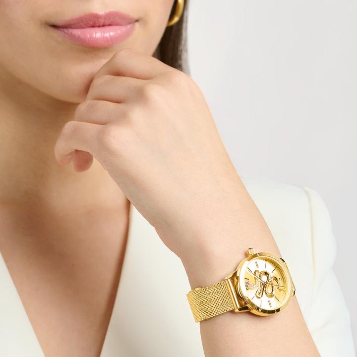 Produktbild Thomas Sabo Damenuhr Schlange in 3D-Optik gelbgoldfarben (33 mm)