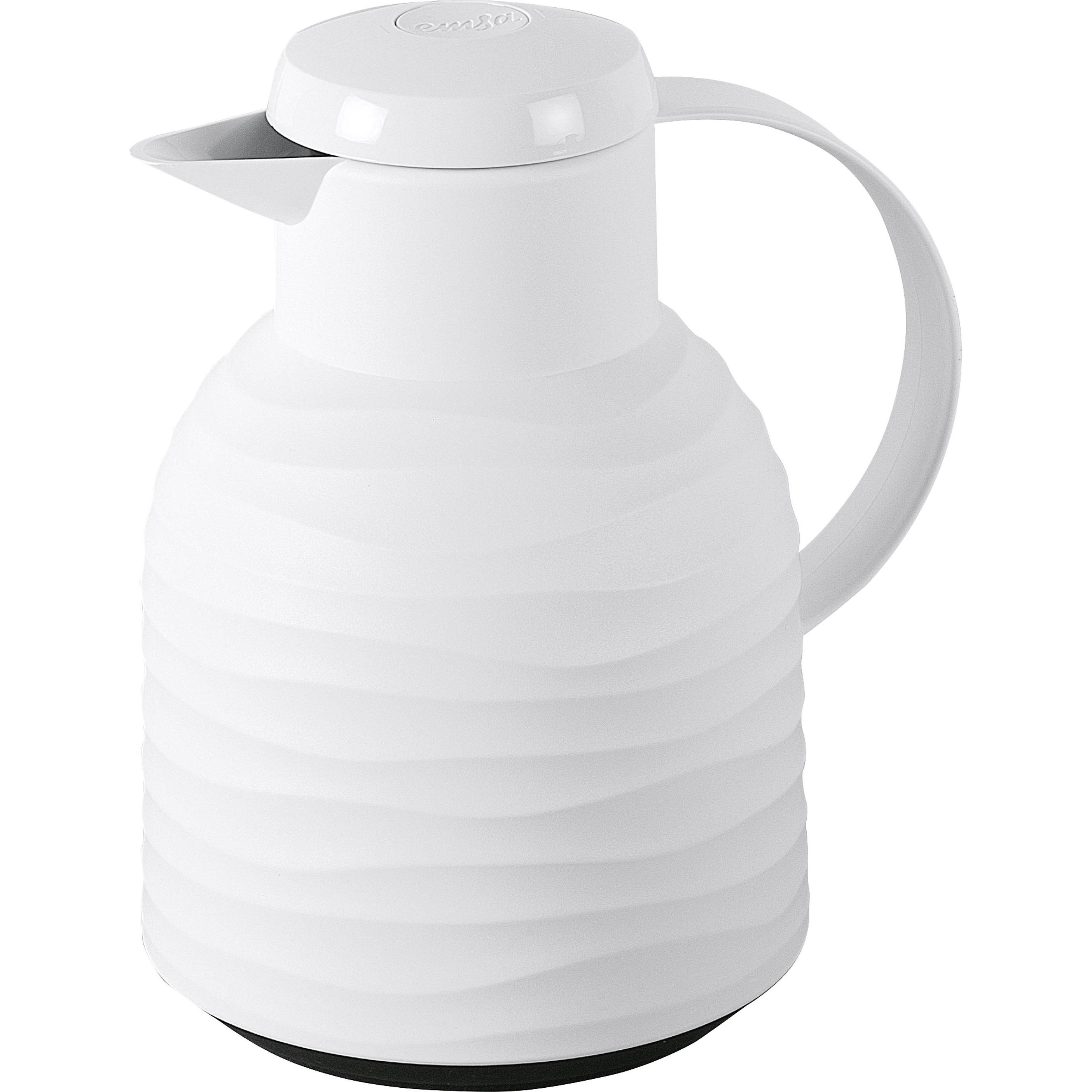 2x Emsa Isolierkanne Samba Wave, Thermoskanne, Weiss