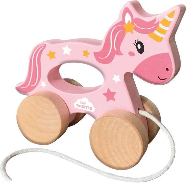 Actual product image Ses Unicorn 2 in 1 wooden pull-along toy