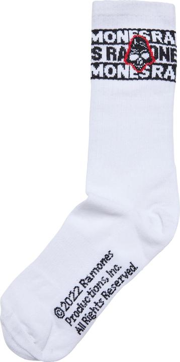 Actual product image Merchcode Ramones Skull Socks 2-Pack - 19829 (pack of 2, 47 - 50)