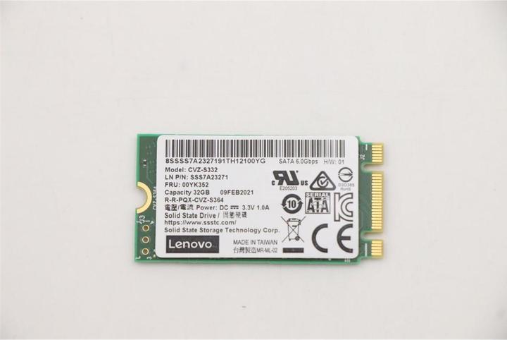 Immagine prodotto Lenovo SSD 32GB SATA M.2 - Disco allo stato solido - Serial ATA (32 GB, M.2 2242)