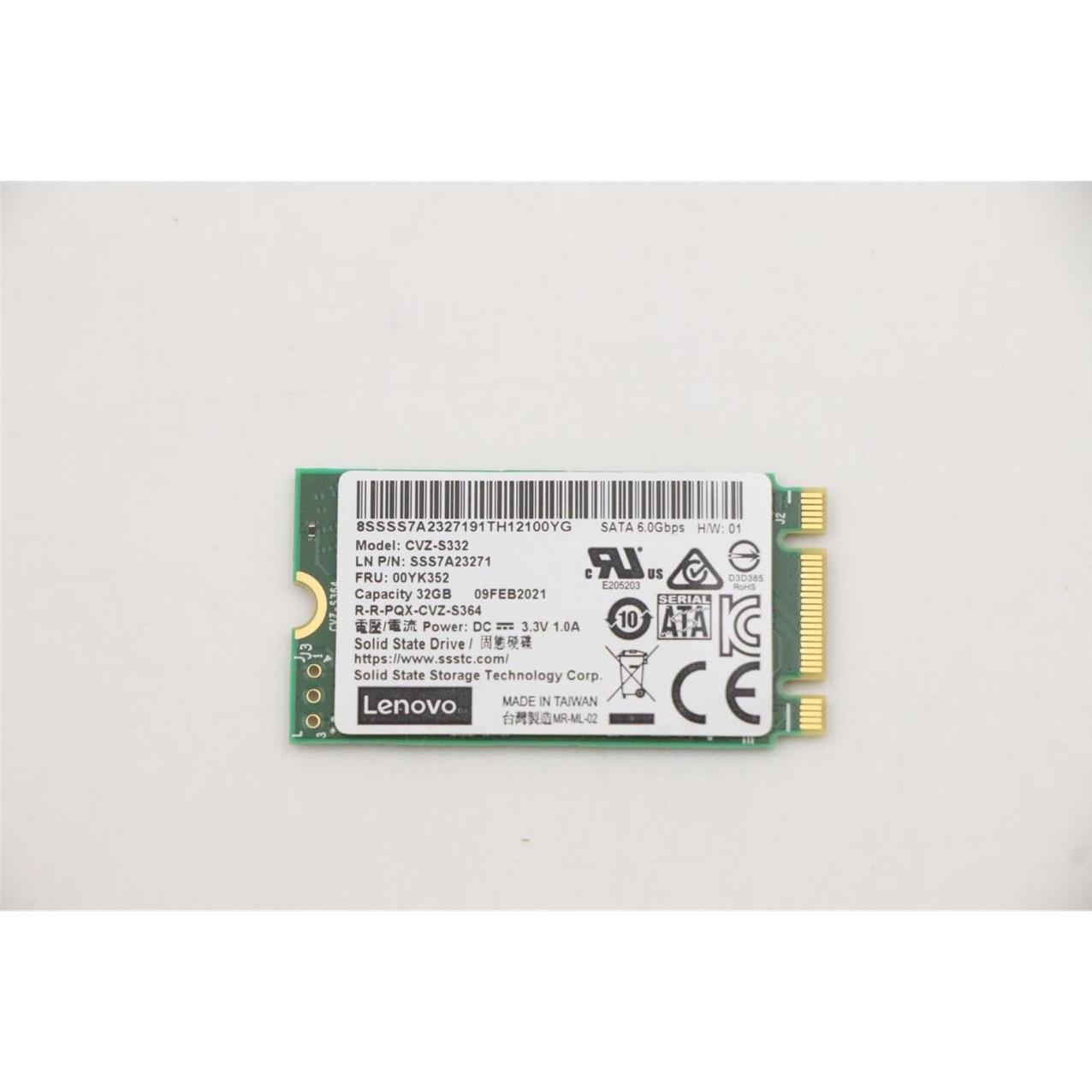 Lenovo SSD 32GB SATA M.2 - Solid State Disk - Serial ATA (32 GB, M.2), SSD