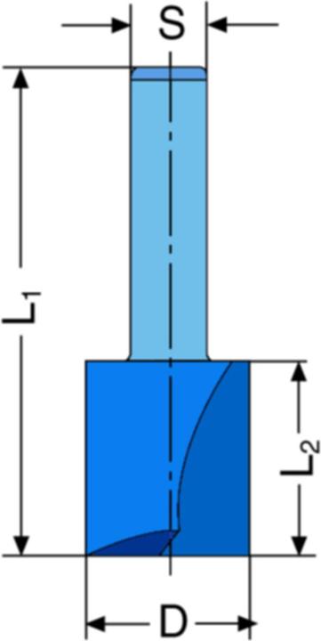 Image du produit Werkstarck Fraises à rainurer HSS à un seul tranchant