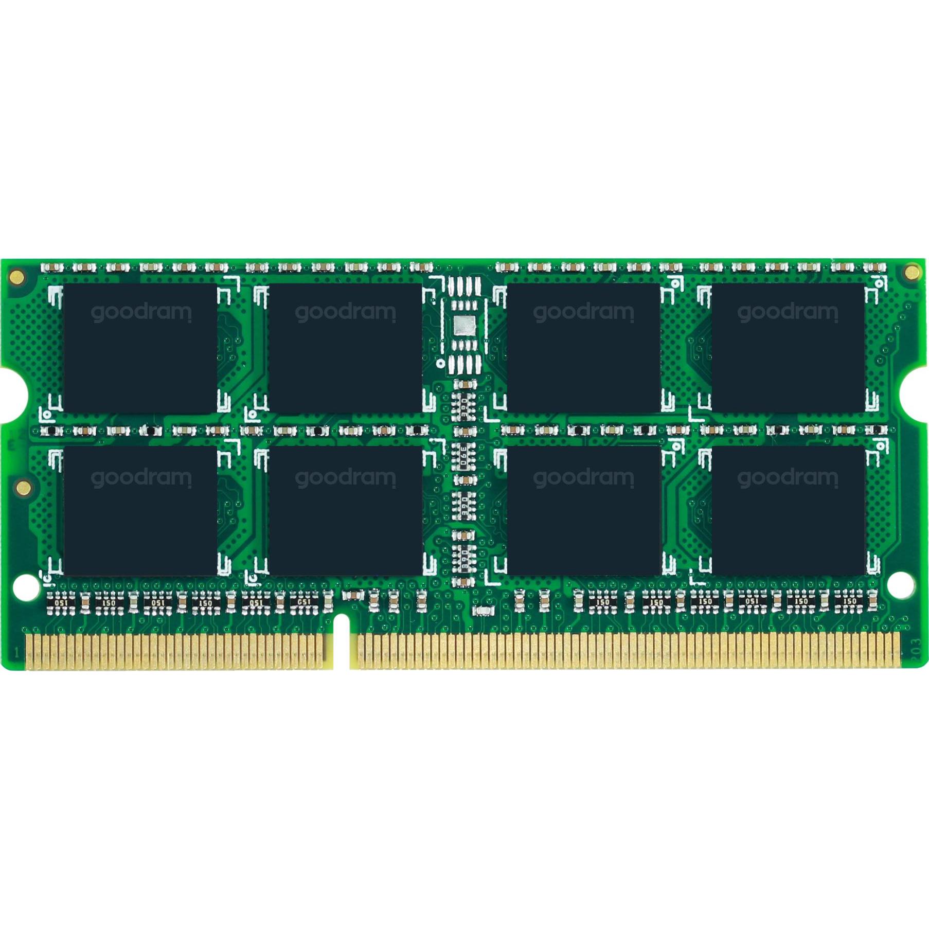 Goodram DDR3 8 GB SO DIMM 204-PIN (1 x 8GB, 1333 MHz, DDR3-RAM, SO-DIMM), Memoria RAM, Verde