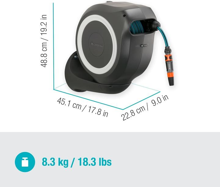 Image du produit Gardena Wand-Schlauchbox RollUp M mit 20m Schlauch (20 m)