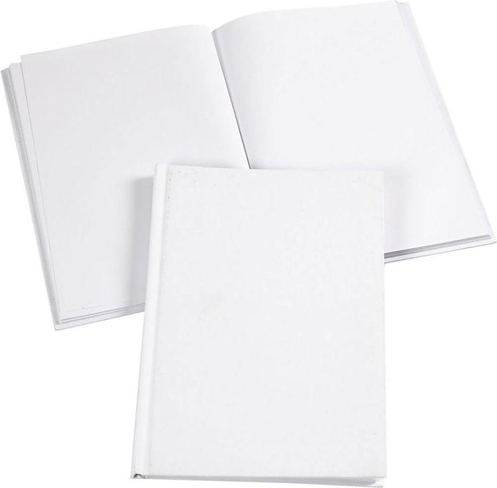 Image du produit Creativ Company Carnet de notes (A5, Blanc, Couverture rigide)