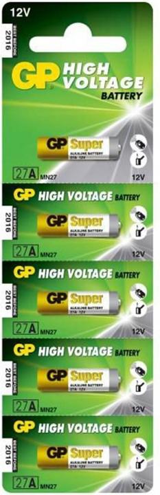 Actual product image GP Batteries High Voltage Battery (3 pcs., A27, 18 mAh)