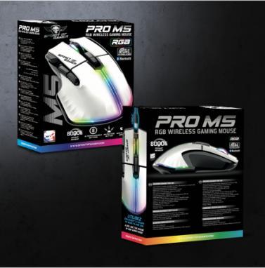 Actual product image Spirit Of Gamer Pro M5 Artic Wireless (Cable, Wireless)