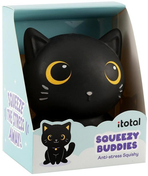 Produktbild i-Total Squishy Katze schwarz (14 cm)