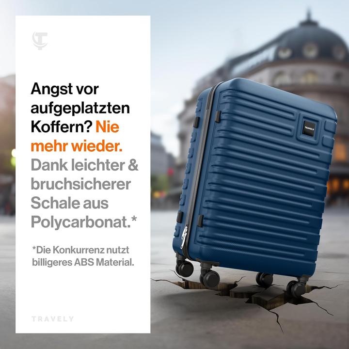 Actual product image Travely Robuster Hartschalenkoffer (60 l)