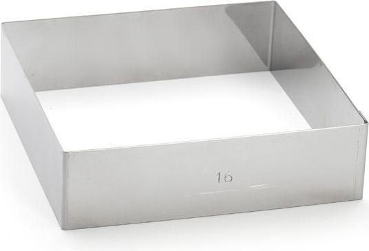 Actual product image de Buyer Cake ring square 16x16cm H: 4.5cm (16 cm)
