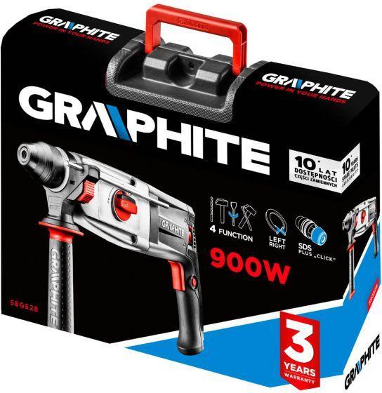 Actual product image Graphite 58G528 900 W rotary hammer