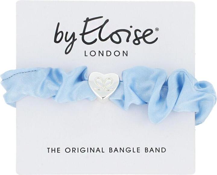 By Eloise London Silk Scrunchie Silver Heart (Haargummi)