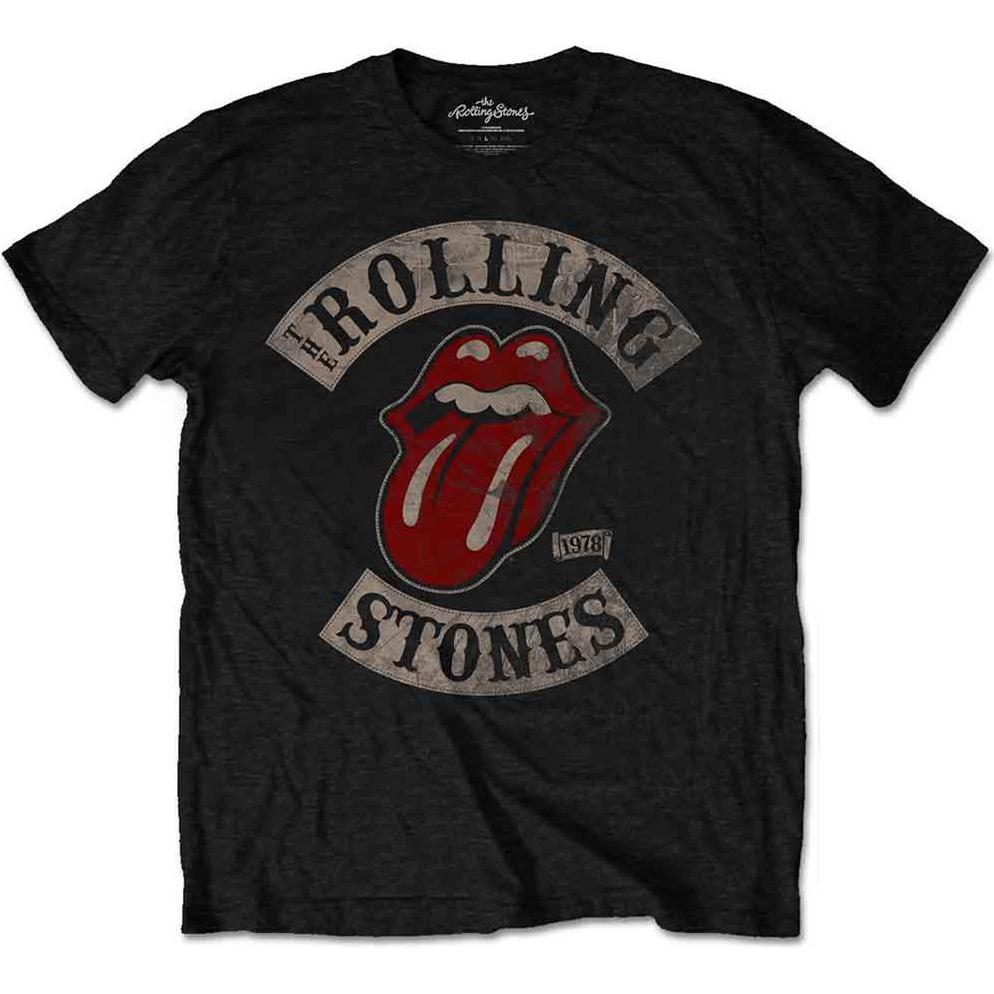 The Rolling Stones, Uomini, Maglietta, Tour 1978, Nero, (M)