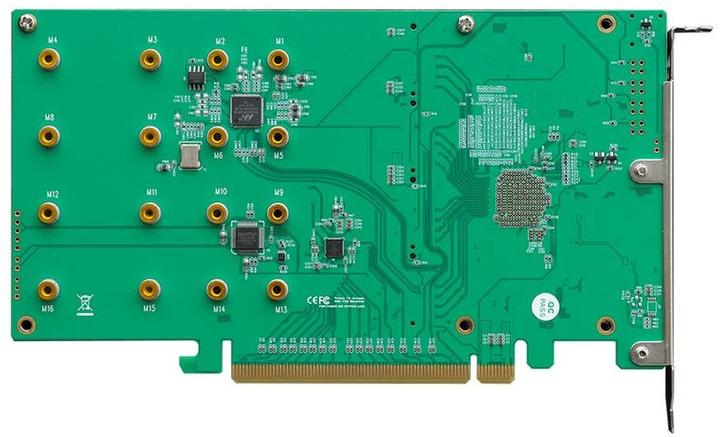 Image du produit HighPoint Adaptateur de bus hôte Rocket 1504 PCI-Ex16v4 - 4x M.2 NVMe