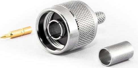 Actual product image Varia Type N Male Connector for H155 Cable, Crimp Version