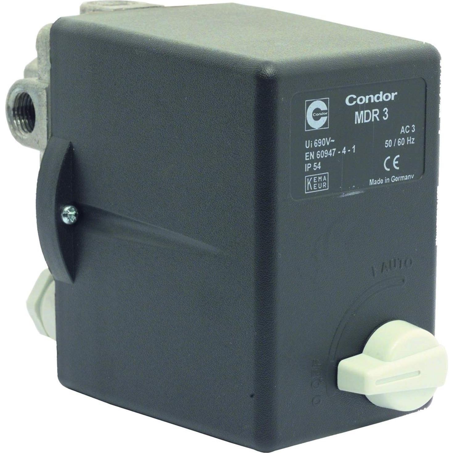 Elmag, Accessori per utensili pneumatici, MDR 3 EA/11 bar, 400 Volt (6,3 - 10A) con valvola di sicurezza EV3 S