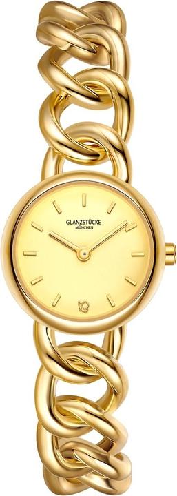 Produktbild Glanzstücke München Damen Quarzuhr gelbgold Edelstahl gelbgold - 38074 (25 mm)