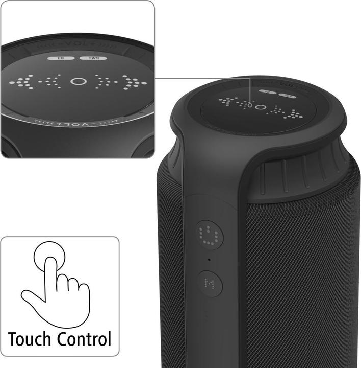 Immagine prodotto Hama Altoparlante Bluetooth mobile Pipe 2.0 (12 h, Batteria ricaricabile)