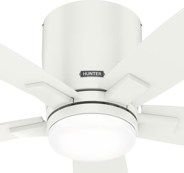 Actual product image Hunter Fans Deckenventilator Valencia Weiss mit LED & Fernbedienung (42 dB)