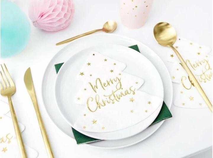 Image du produit Partydeco Weihnachtsservietten (20 x, 2 x 17 x 18 cm)