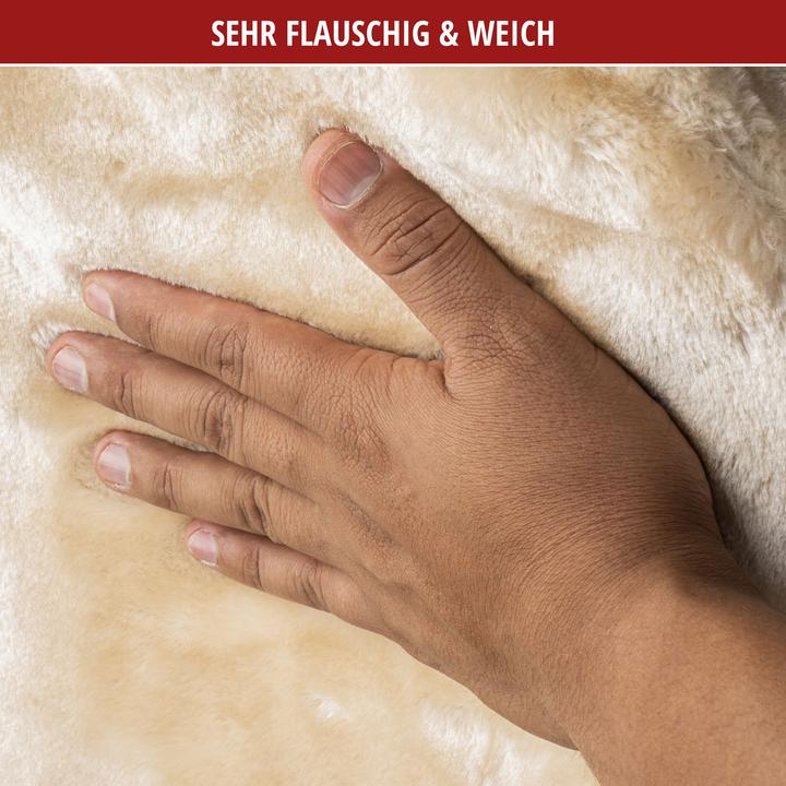Image du produit Walser Housse de siège de voiture "Teddy" - fausse fourrure - beige