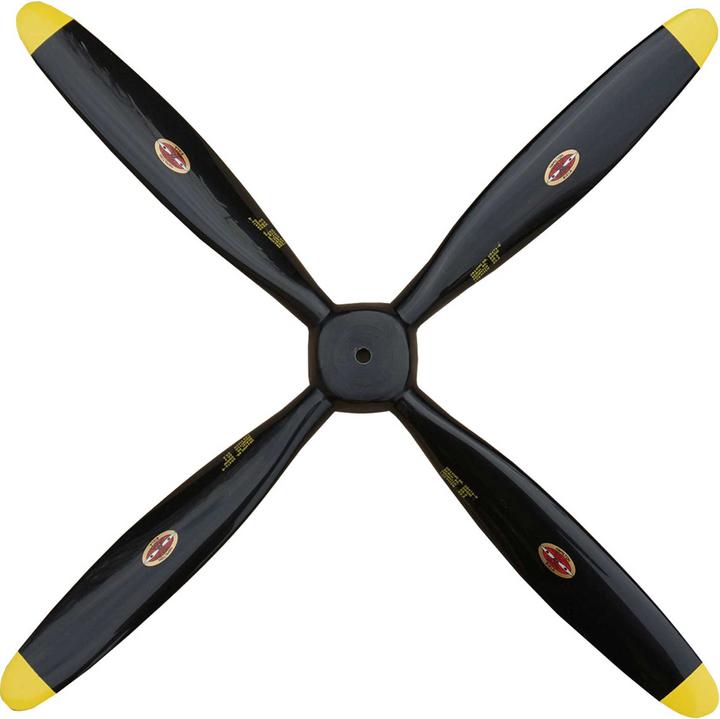Actual product image Biela Carbon propeller 4-blade 25x14 MOKI 180 Scale "Corsair