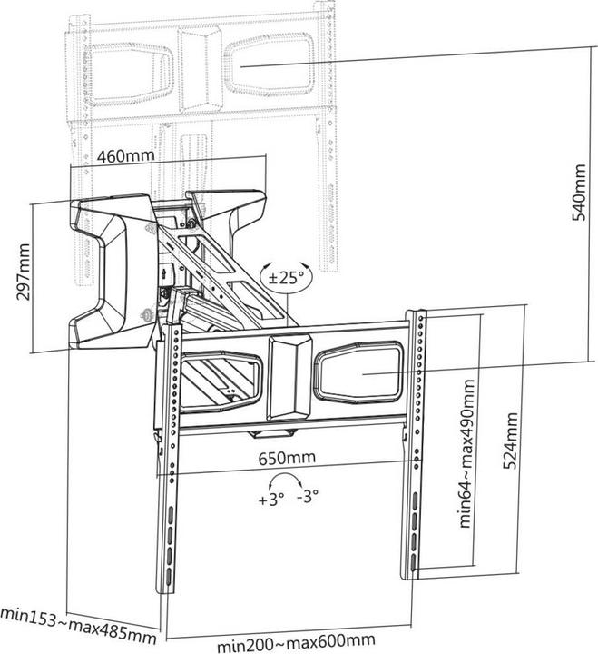 Actual product image myWall HP 60 L (Wall, 70", 35 kg)