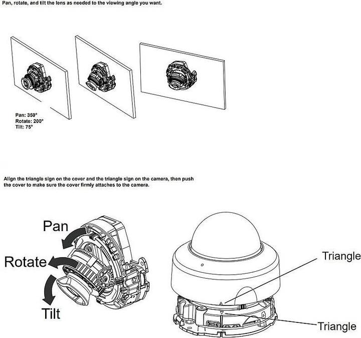 Produktbild Vivotek FD9186-H Mini-Dome Kamera 5 MP, 110°, IR-LED 30m