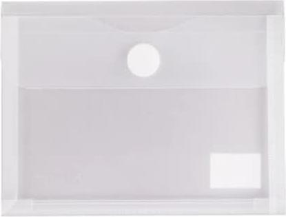 Foldersys Transparent pocket A6 landscape PP Velcro fastener with fold 20mm colourless matt (A6, 1 x)