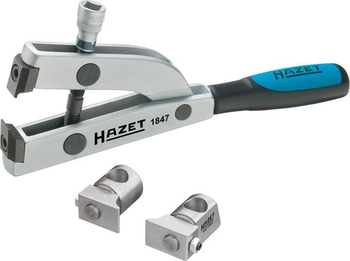 Actual product image HAZET Clamp pliers for axle boots 1847/3 ∙ Square, hollow 10 mm (3/8 inch) (178 mm)