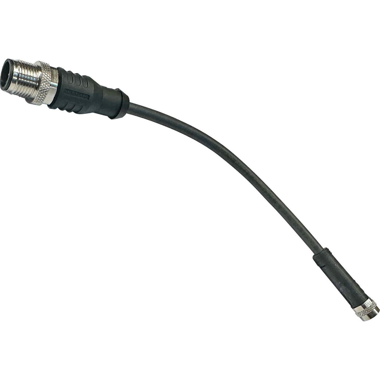 Led2work, Illuminazione officina, Anschlusszubehör Adapter M8 Sensorbuchse auf M12 Sensorstecker 5-polig Verbindungskabel 200mm