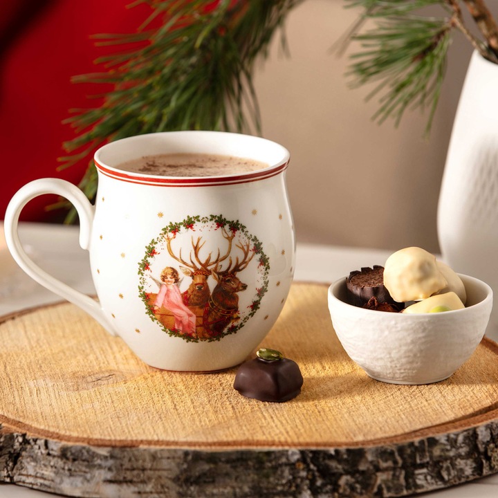 Actual product image Villeroy & Boch Becher mit Henkel, Santa & Engel Toy's Delight (390 ml, 1 x)