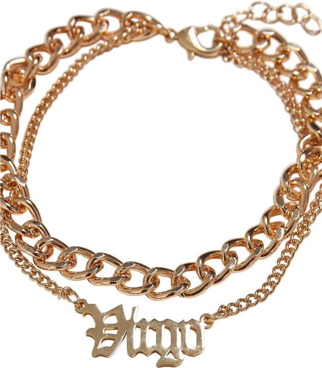 Image du produit Urban Classics Zodiac Golden Anklet - 17154 (80% fer 20% acier inoxydable)