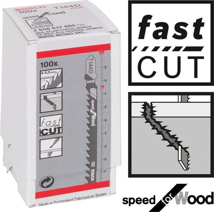 Productafbeelding Bosch Professional Zubehör T 144 D, pak van 100