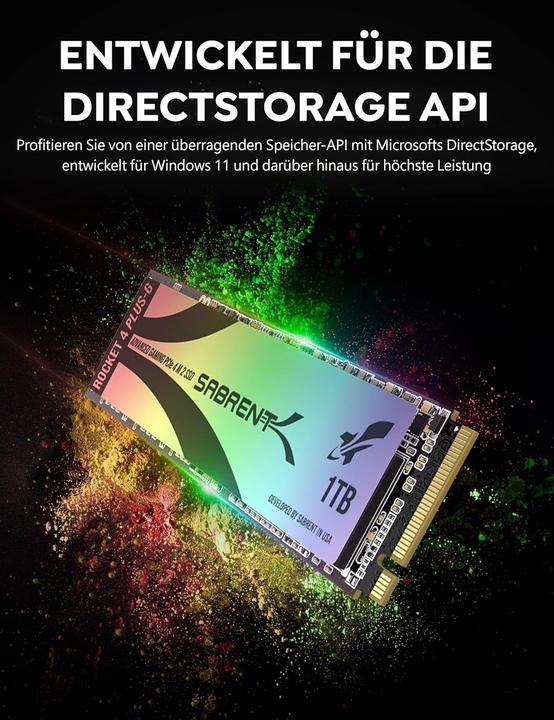 Produktbild Sabrent Rocket 4 Plus-G (1000 GB, M.2)
