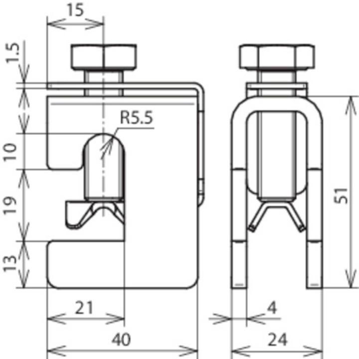 Produktbild Dehn Anschlussklemme St/tZn Klemmbereich Fl 372018 (Stecker und Verbinder)