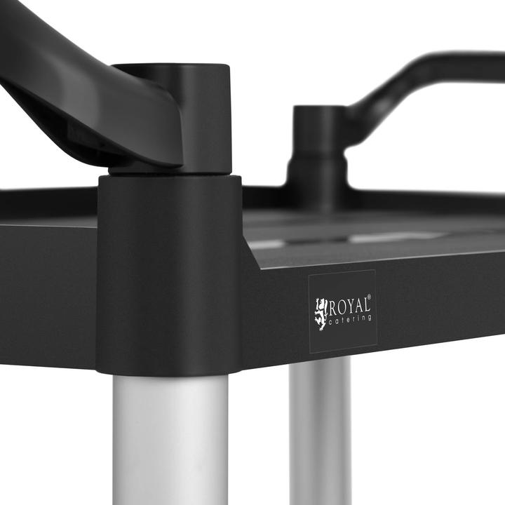 Produktbild Royal Catering Servierwagen Teewagen Küchenwagen Gastro 3 Borde 4 Räder bis 90 kg