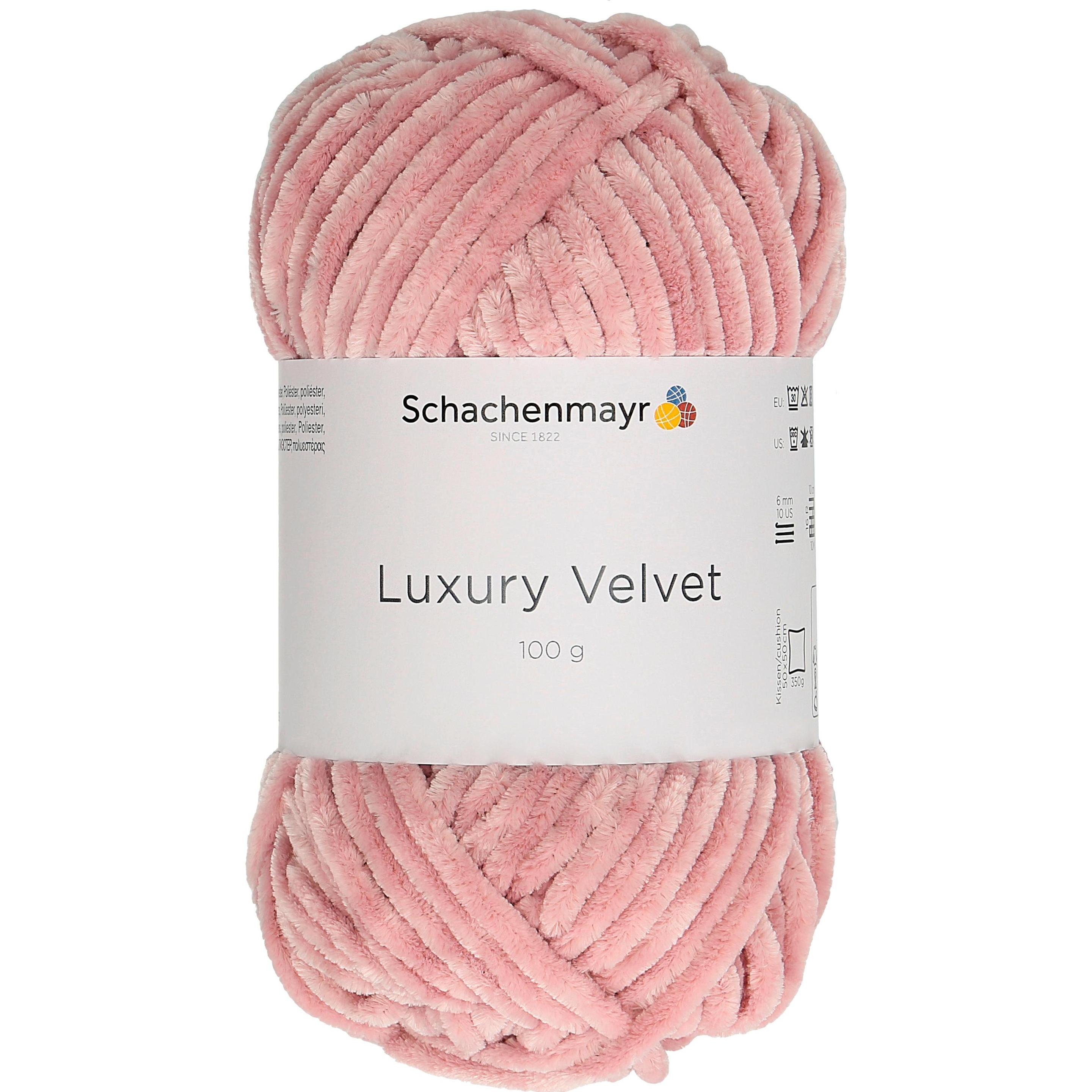 Mgb Wolle Luxury Velvet, Garn + Wolle, Rosa