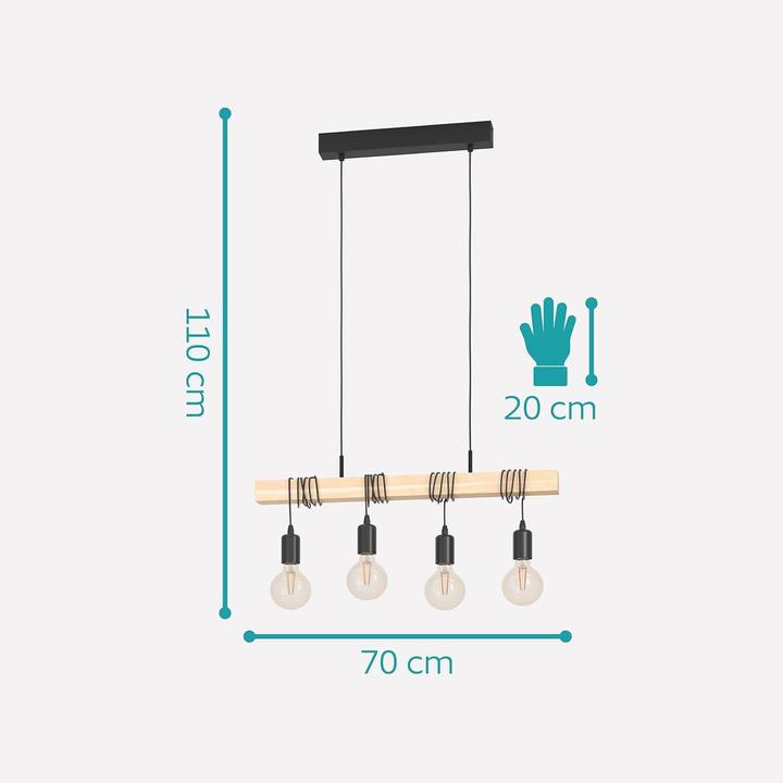 Produktbild EGLO Lampada a Sospensione LED Townshend (E27)